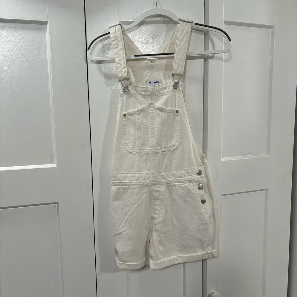 White Denim Overalls🤍